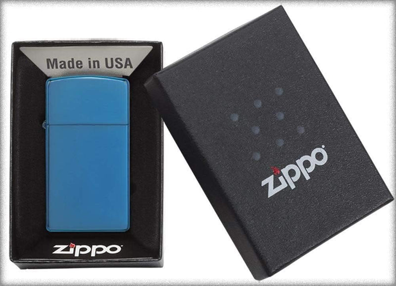 Zippo 20494 Zippo Feuerzeug Slim Sapphire, Sapphire