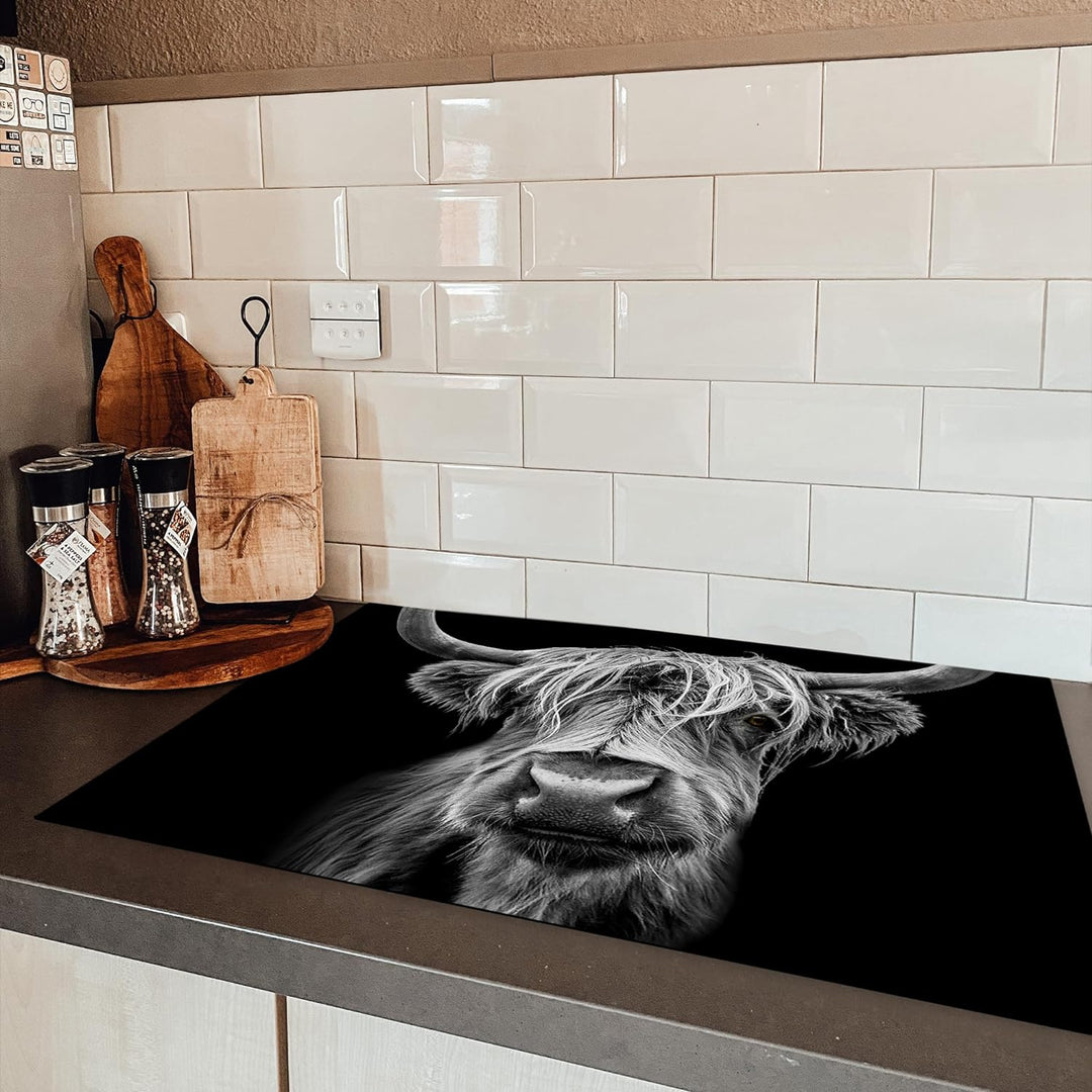 KitchenYeah© Herdabdeckplatte Einteilig Ceranfeld Abdeckplatte Küche Ceranfeldabdeckung Anti Rutsch