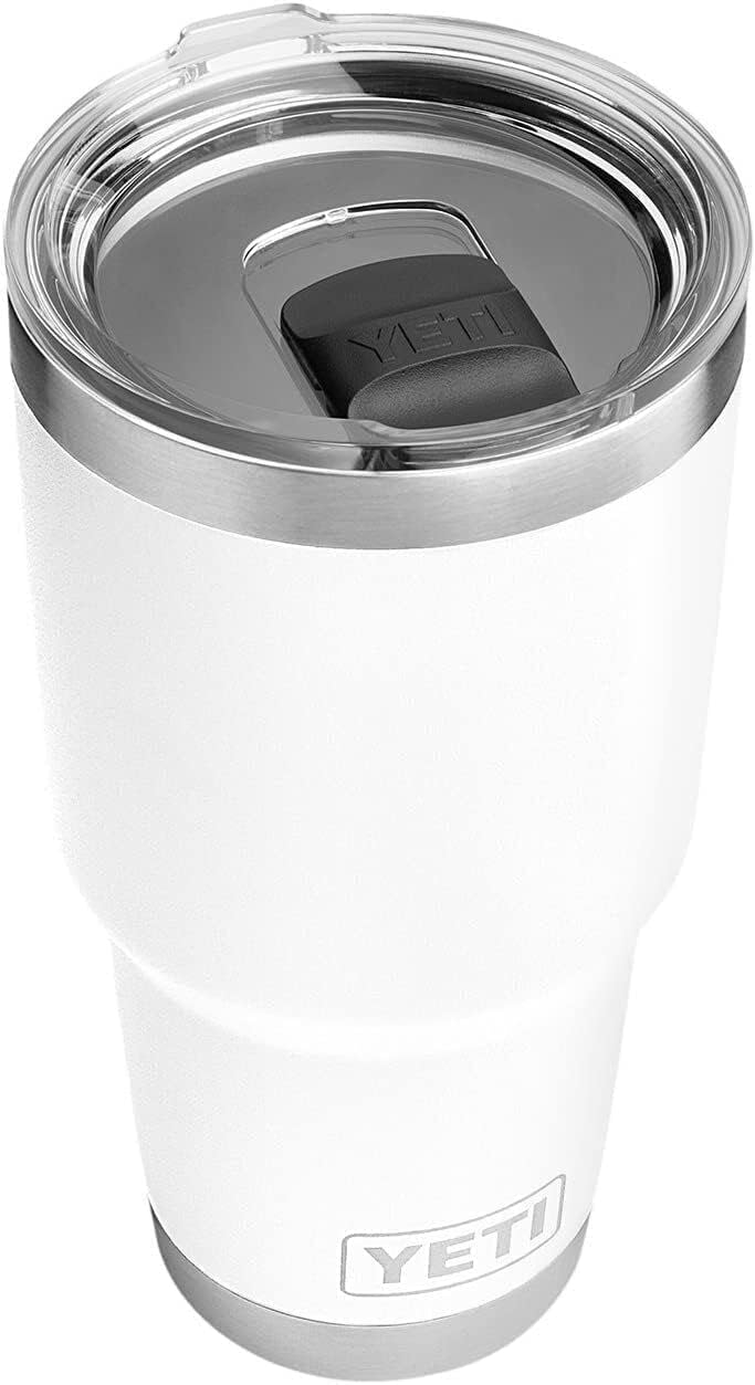 YETI Rambler, Edelstahl, Becher, White, 30oz (887ml), White