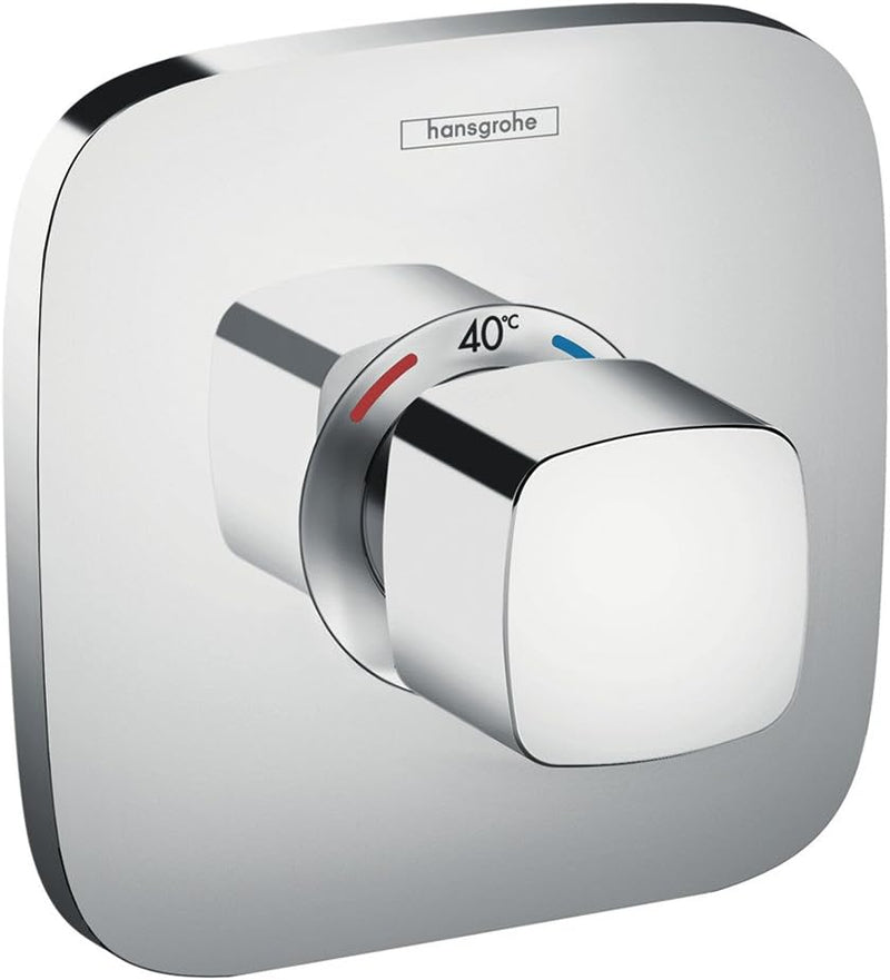 hansgrohe Ecostat E Unterputz Highflow Thermostat, für 1 Funktion, Chrom, für Durchfluss bis ca. 59l