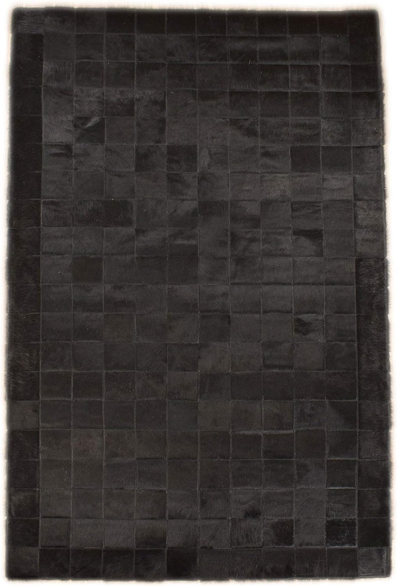 generisch KUHFELL Teppich SCHWARZ Natur Patchwork 100 x 200 cm Fell Teppich