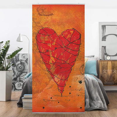 Bilderwelten Raumteiler Love Letter 250x120cm ohne Halterung 250x120cm without hanger, 250x120cm wit