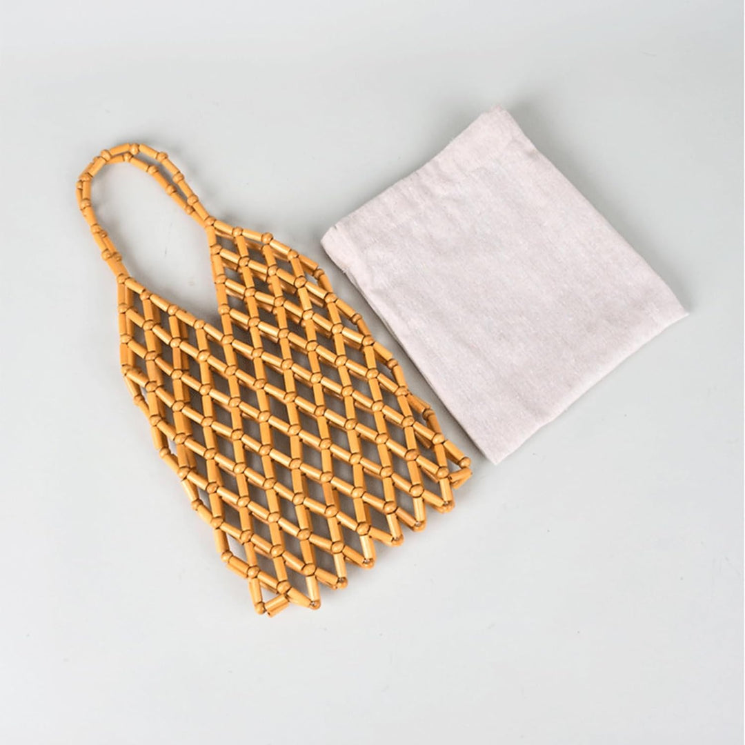 CORIOS Damen Gewebte Handtasche Böhmische Tote Beutel Retro Eimer Taschen Sommer Strand Tasche Gestr