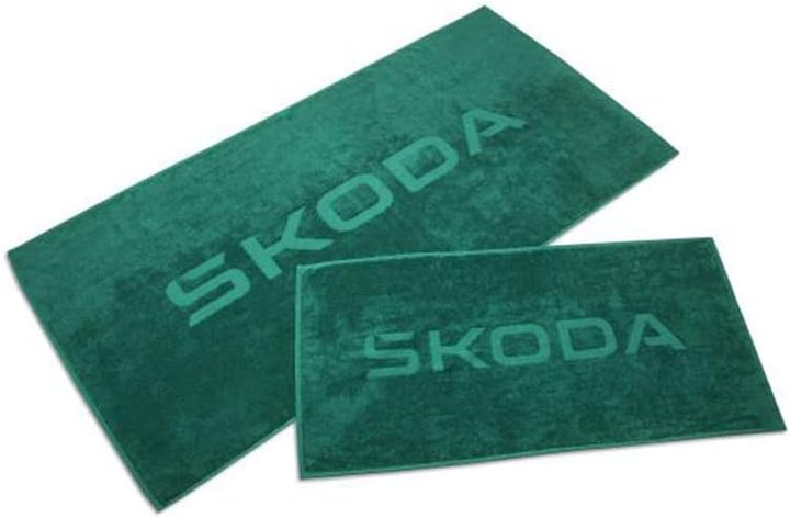 Skoda 6U0084500549 Badetuch Handtuch Strandtuch Baumwolle, Emerald-grün