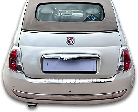 Ladekantenschutz Edelstahl CHROM kompatibel für FIAT 500 | 500C | 2007-2015 | | mit Abkantung | prem
