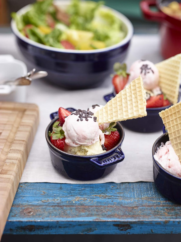 Staub 1004282 40510-262-0 Mini Cocotte, rund mit Deckel 10 cm, 0,25 L, induktionsgeeignet, mit matts