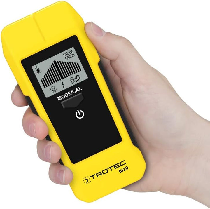TROTEC Ortungsgerät BI20 – Kabelfinder, Leitungsfinder für Wand – Detektionstiefe von Stromleitung b