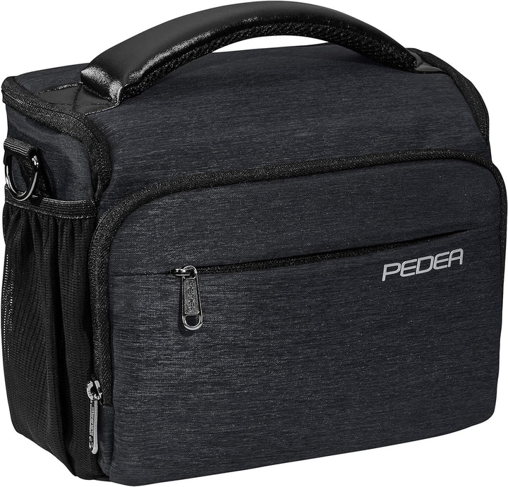 PEDEA DSLR-Kameratasche "Noble" mit Displayschutzfolie für Panasonic Lumix DMC-G2 / Pentax K-S2 / Ri
