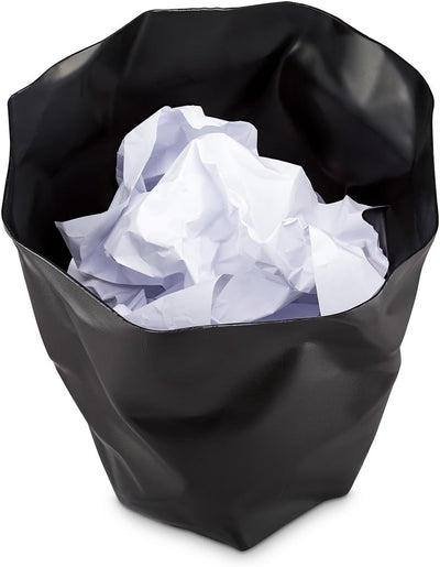 Essey Design Papierkorb, Bin Bin, Design Mülleimer für Büro und Bad schwarz, schwarz