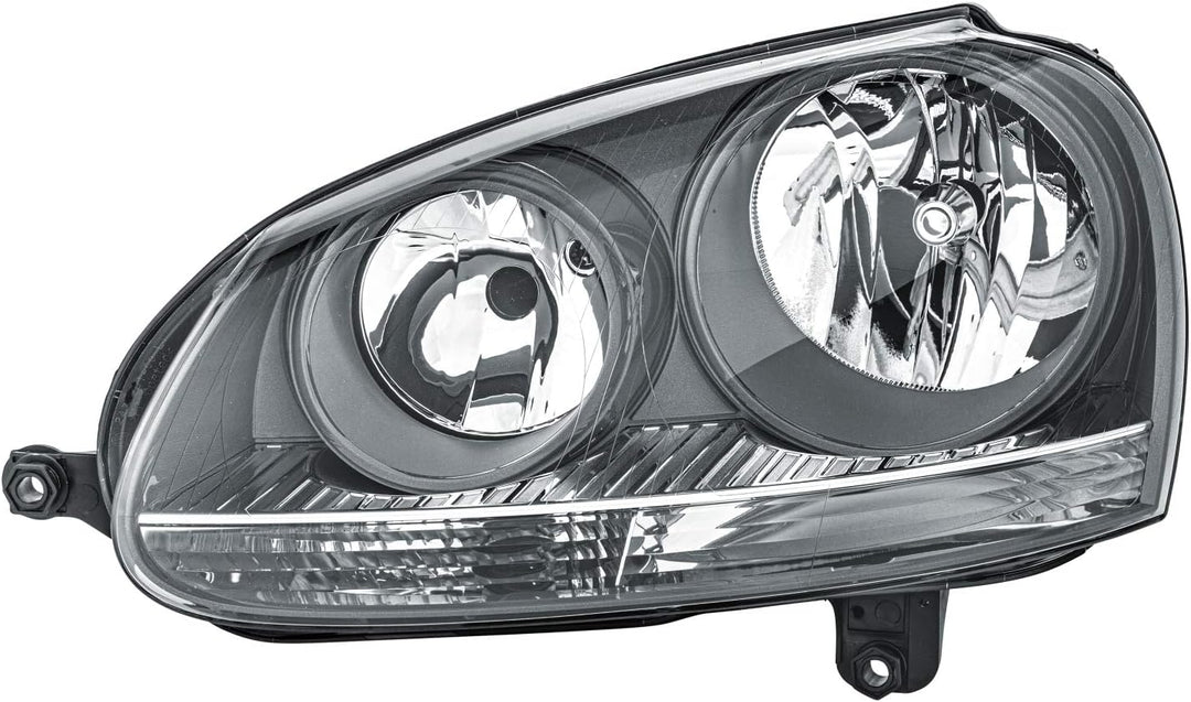 HELLA 1EG 247 007-411 Halogen-Hauptscheinwerfer - links - für u.a. VW Golf V (1K1) Links Grau, Links