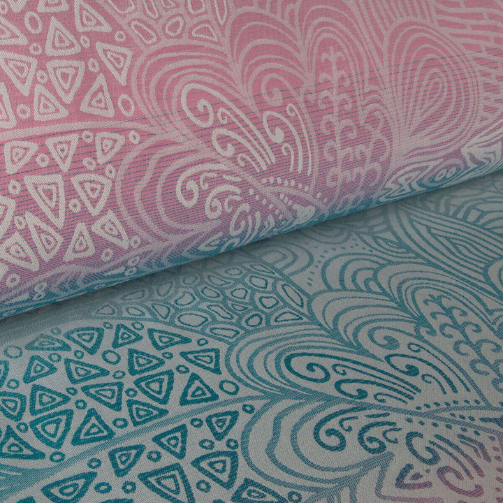 Hoppediz Baby-Tragetuch ab Geburt, Neugeboren bis Kleinkind, 100% kbA-Baumwolle (Bio), Jaipur creme