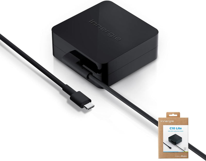 Innergie C10 Lite 100W USB-C PD3.0 Universal Netzteil Ladegerät mit Typ C Kabel, 100W Fast Charge Ko