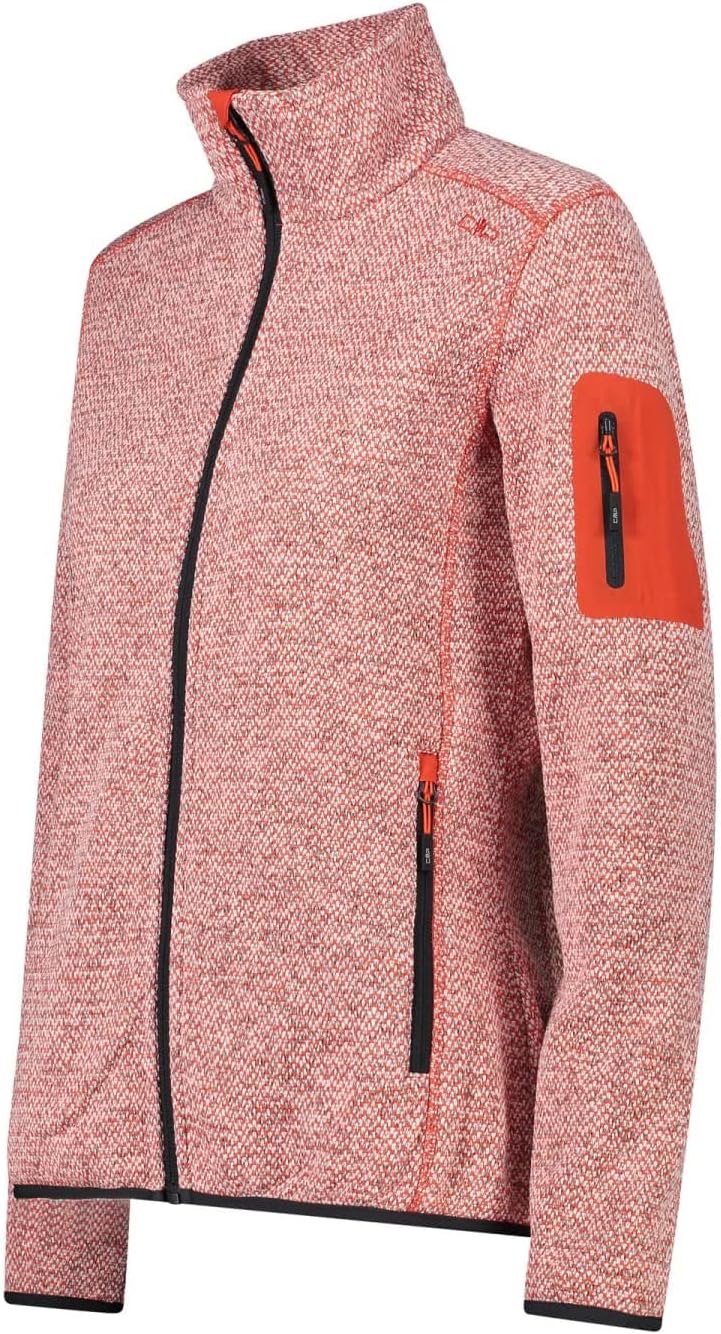 CMP Damen Knit Tech Polyester-Strickfleecejacke Fleecejacke 36 grenadine, 36 grenadine