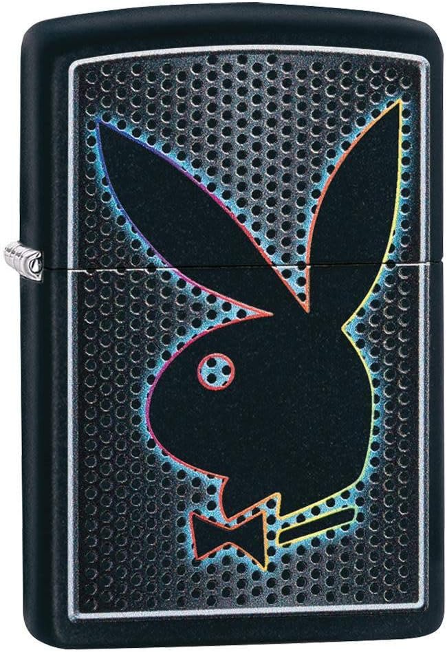 Zippo Playboy Feuerzeuge Schwarzes, Mattes Bunny Matt, Schwarzes, Mattes Bunny Matt