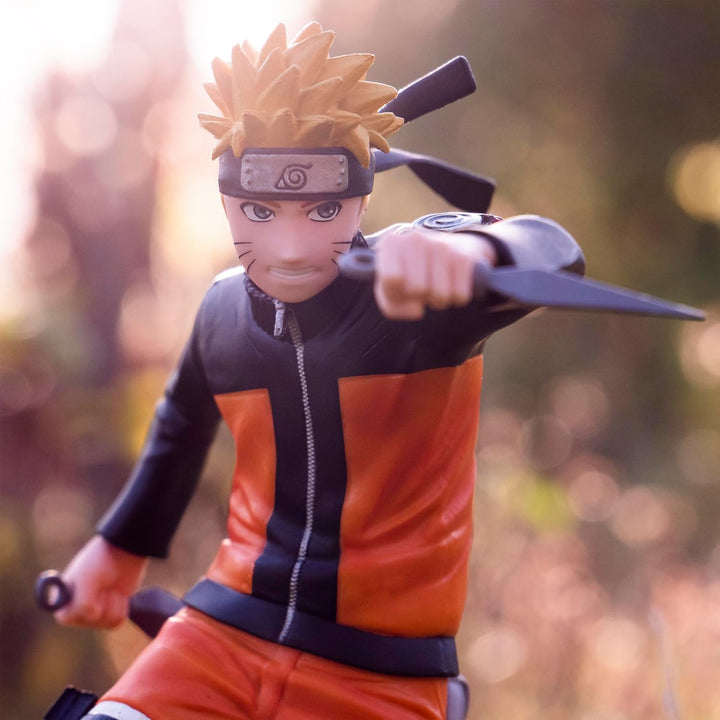 ABYSTYLE Studio Naruto Uzumaki SFC Figure010 Collection 16,5 cm gross Sammelfigur mit 2 Kunais Anime