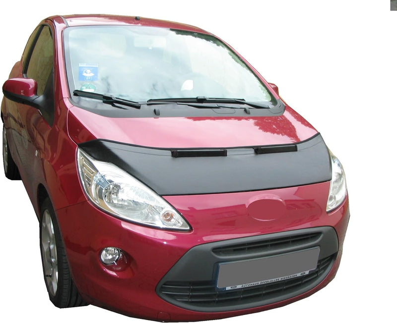 AB-00894 CARBON OPTIK Auto Bra kompatibel mit Ford KA Bj. 2009-2016 Haubenbra Steinschlagschutz Tuni