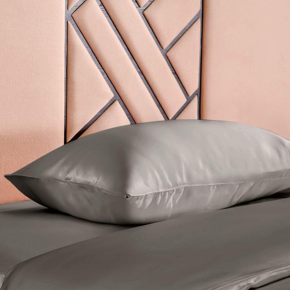 THXSILK Luxus 100% 19 Momme Seide Kissenbezug Kissenhülle mit Reissverschluss - Seide Kissen Bezug -