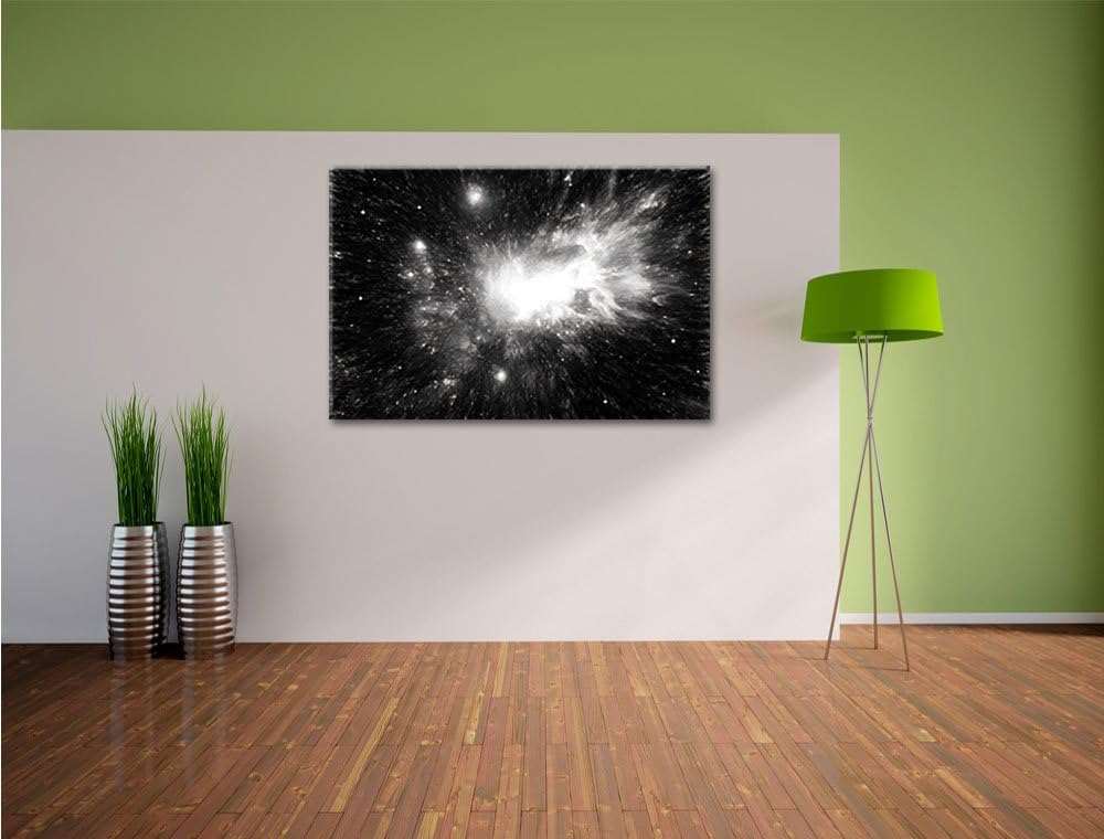 Pixxprint Galaxie im Sternenstaub als Leinwandbild/Grösse: 100x70 / Wandbild/Kunstdruck/fertig bespa