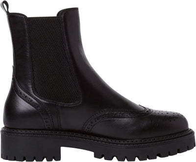 Tamaris Damen 1-1-25450-29 Stiefelette 39 EU Blk Leath Uni, 39 EU Blk Leath Uni