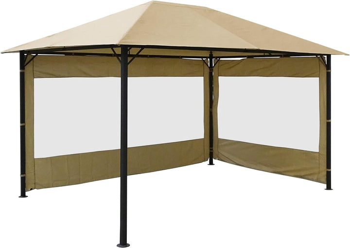 QUICK STAR 2 Seitenteile für Gartenpavillon Antik Pavillon Partyzelt 3x4m Sand