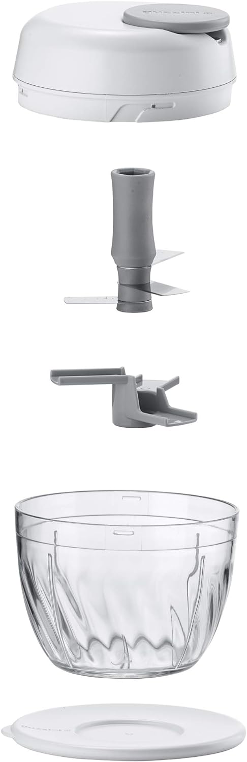 Guzzini - Kitchen Active Design, CHOP&STORE Manueller Müsezerkleinerer - Weiss, Ø 11,5 x h11 cm | 36