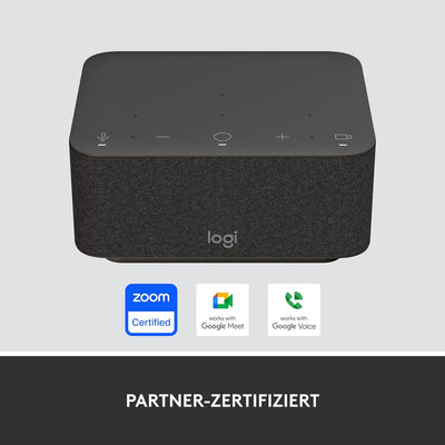 Logitech - Logi Dock, All-in-One USB C Laptop- Dockingstation, Lautsprecher, Noise Cancelling Mikrof