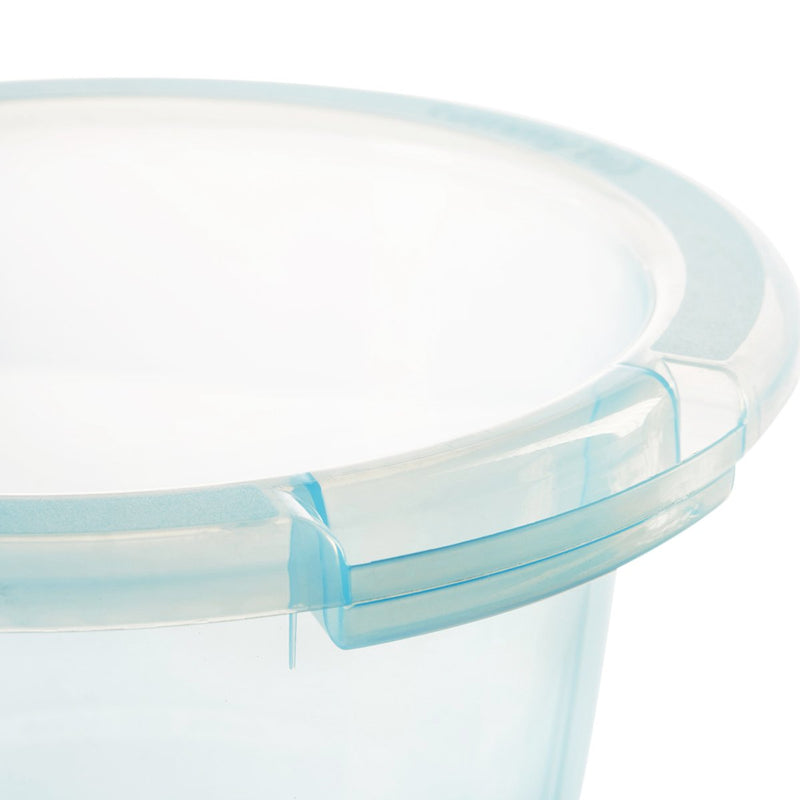 tummy tub das Original - Badeeimer kippsicher, rutschfest und schadstofffrei, blau, für Kleinkinder