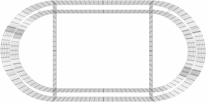 Tidyard Gabionen-Hochbeet Gabionenkorb Blumenbeet Gabionen-Pflanzkübel 200 x 100 x 50 cm (L x B x H)