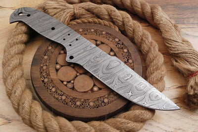 Damast Klinge Handgeschmiedete Damast Rohling Damascus blank blade 6029EA