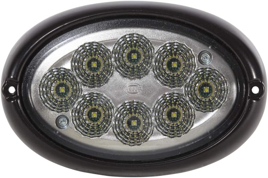 HELLA - LED-Arbeitsscheinwerfer - Oval 100 - 24/12V - 1700lm - Einbau/Schraubanschluss - 2-Punkt Bef