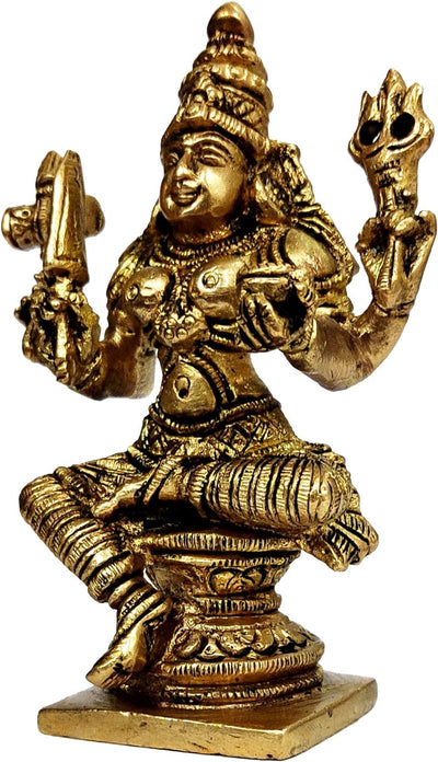 Purpledip Idol Mariamma Shakthi Devi: Kleine Statue der Göttin Arulmigu Mariamman (12075)