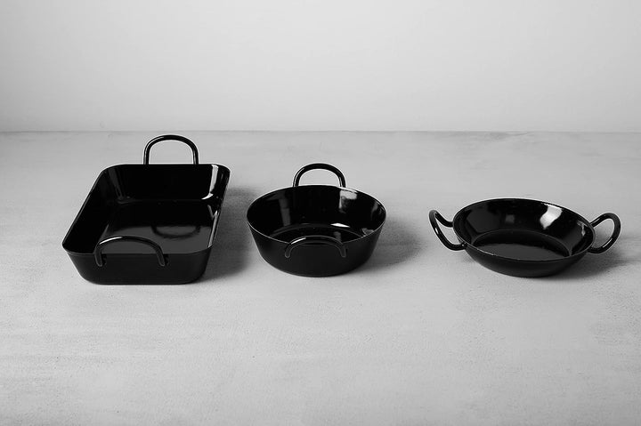Riess, 0454-022, Oma's Bratpfanne 45/26, CLASSIC - SCHWARZEMAILLE, 45 x 26 cm, Höhe 10.8 cm, Emaille
