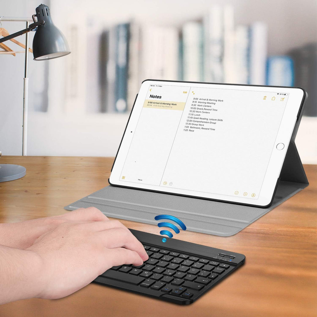 Fintie Tastatur Hülle für iPad 9. Generation (2021)/ 8. Gen (2020) / 7. Gen (2019) 10.2 Zoll - Ultra