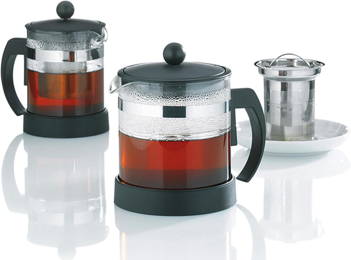 Kela 11457 Teekanne aus Glas mit Edelstahl-Siebeinsatz, 0.7 l, Auron 0,7 L Auron, 0,7 L Auron