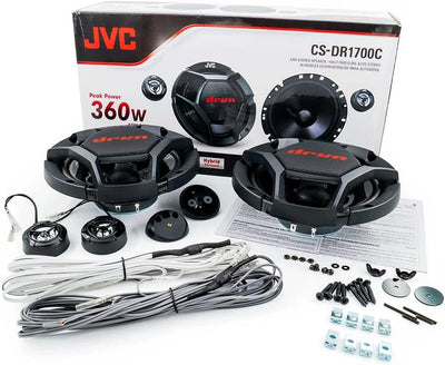 JVC CS-DR1700C 2-Wege Set Einbau-Lautsprecher 360W Inhalt: 1 Set