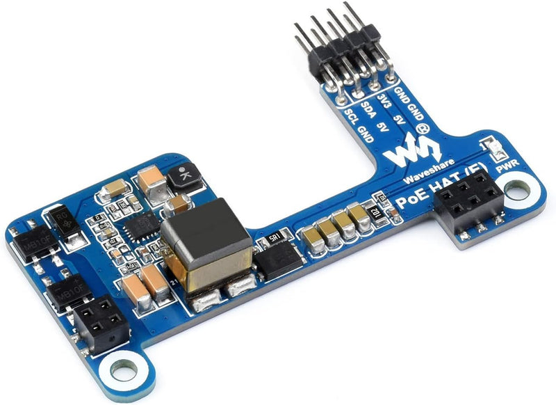 Power Over Ethernet POE HAT für Raspberry Pi 4B/3B+, IEEE 802.3af-konform, Mini POE HAT Unterstützun