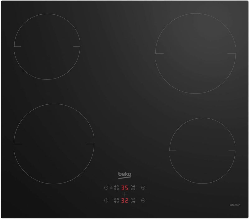 Beko hii 64401mt Hob Black Built-in Zone Induction Hob, 18 centimeters