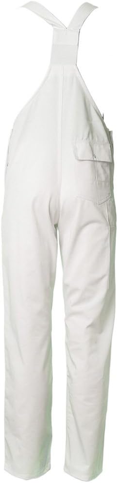 Planam 0833056 MG 260 Latzhose, Weiss, Grösse 56 Weiss 56, Weiss 56