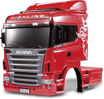 TAMIYA TMYTAM56323 300056323 - Scania R620 Highline,ferngesteuerte 3Achs LKW Zugmaschine, 1:14, Baus