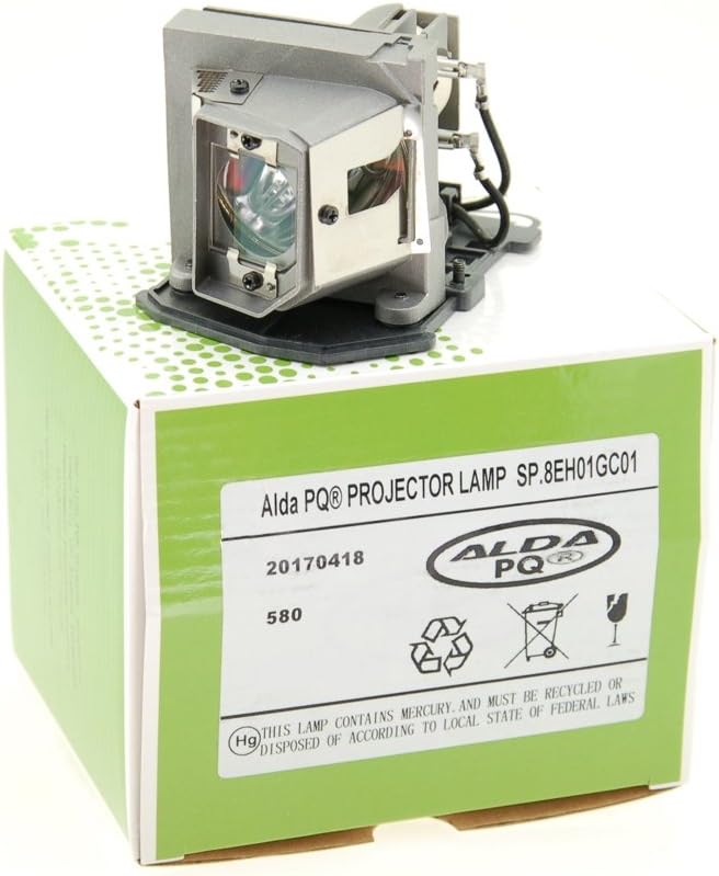 Alda PQ-Premium, Beamerlampe/Ersatzlampe kompatibel mit SP.8EH01GC01, BL-FU185A für OPTOMA ES526 OPT