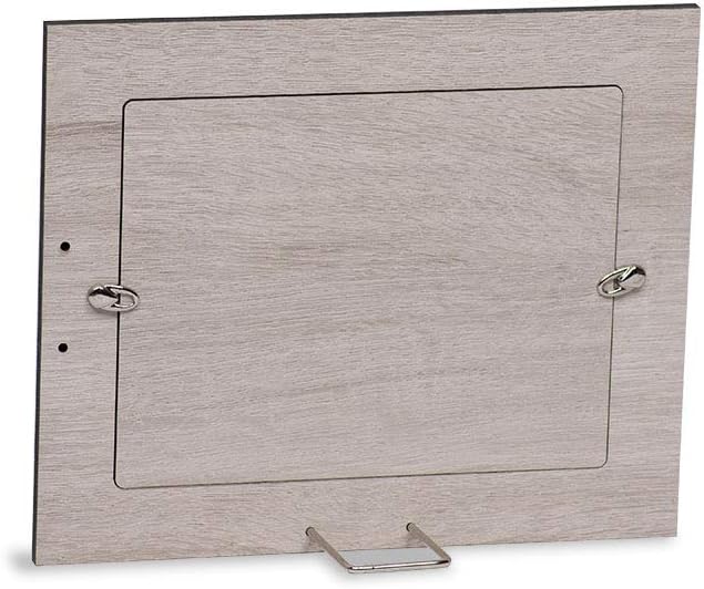 Mareli Bilderrahmen für den Tisch, Emailliertes Metall mit Geflecht Typ Netz, türkis, Adatta a Foto