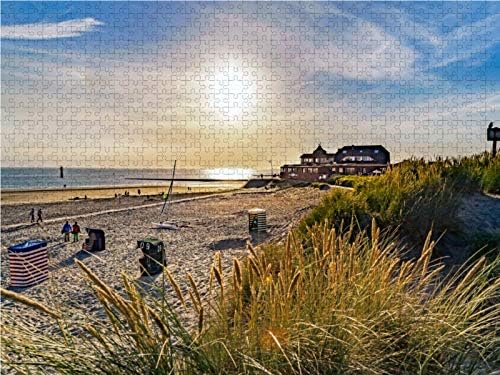 CALVENDO Puzzle Strandblick im Gegenlicht 1000 Teile Lege-Grösse 64 x 48 cm Foto-Puzzle Bild von And