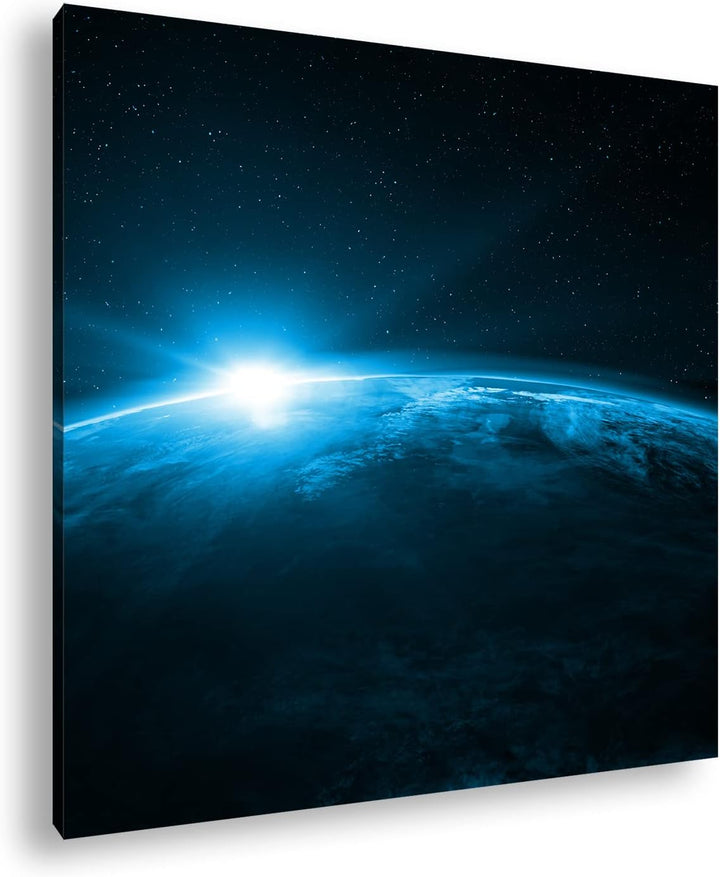 deyoli Sonnenaufgang im Universum Format: 60x60 Effekt: Zeichnung als Leinwandbild, Motiv auf Echtho