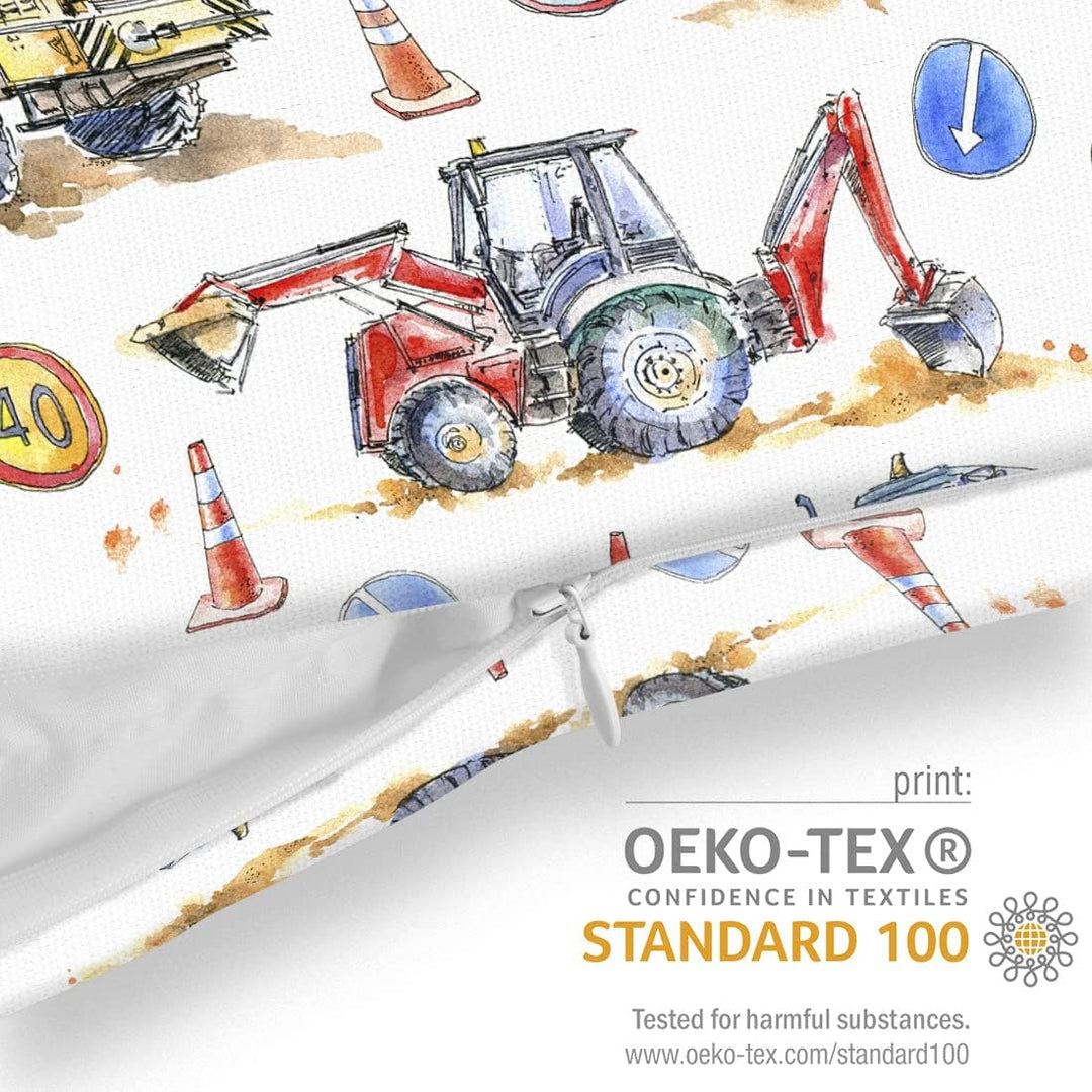 VOID Bagger Baustelle Kissenbezug Kissenhülle Sofakissen Kissen Deko Outdoor-Kissen Dekokissen, Kiss