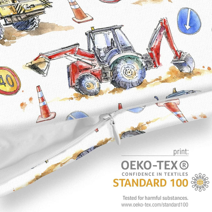 VOID Bagger Baustelle Kissenbezug Kissenhülle Sofakissen Kissen Deko Outdoor-Kissen Dekokissen, Kiss