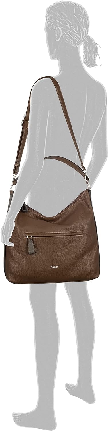 Gabor bags Anina Damen Hobo Bag Schultertasche Nougat, Nougat