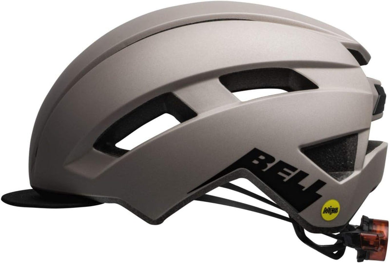 Bell Herren Daily Led MIPS Fahrradhelme, Matte Cement 21, Einheitsgrösse