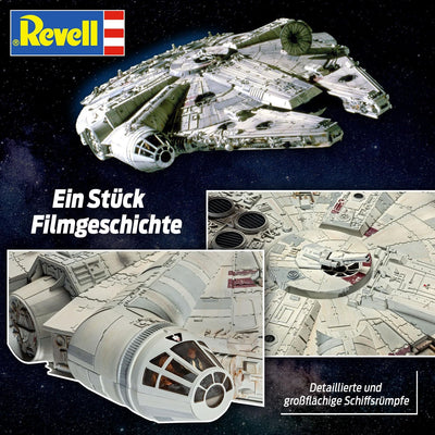 Revell 6718 Star Wars Han Solo 06718 Millenium Falcon Science Fiction Bausatz, 1:72 Scale