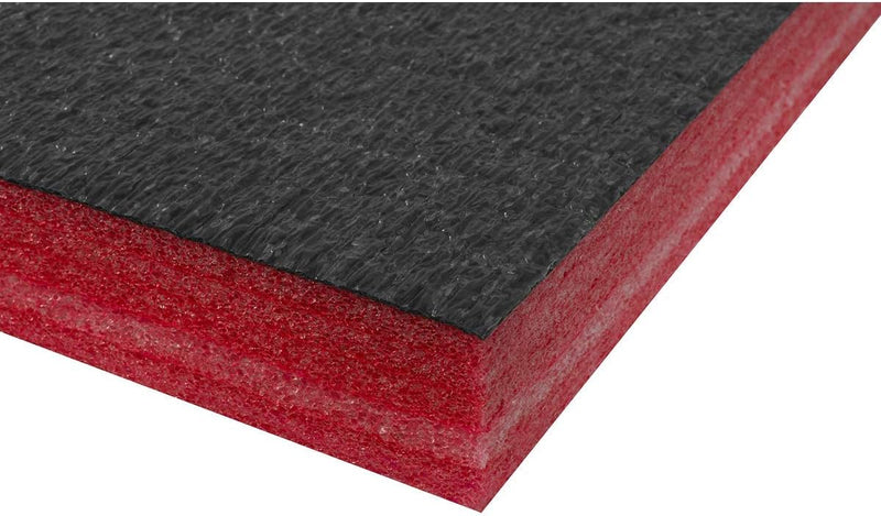 Sealey SF50R Easy Peel Schaumstoff, 1200 x 550 x 50 mm, Rot/Schwarz 50 mm Rot, 50 mm Rot