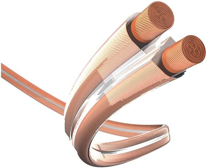 inakustik 004022 Premium Lautsprecherkabel 2 x 2,5 mm² transparent Meterware (Preis pro Meter)